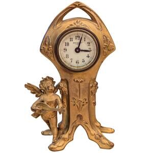 WORKING Victorian Clock New Haven Clock Co. USA Decorative Antique Circa ~ 1890s